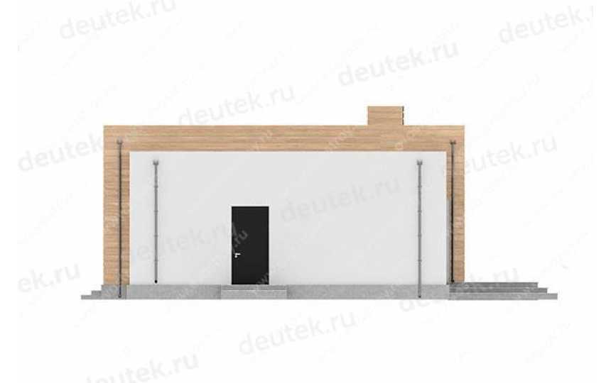 проект узкого одноэтажного дома с размерами 22 м на 13 м LK-43