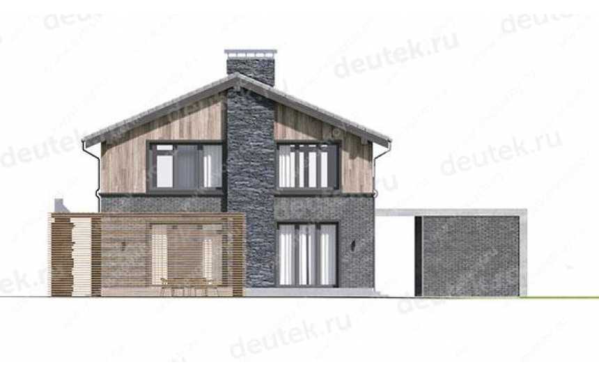 проект двухэтажного дома с размерами 13 м на 16 м LK-45