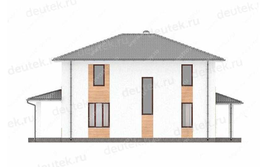 проект узкого двухэтажного дома с размерами 10 м на 16 м LK-47