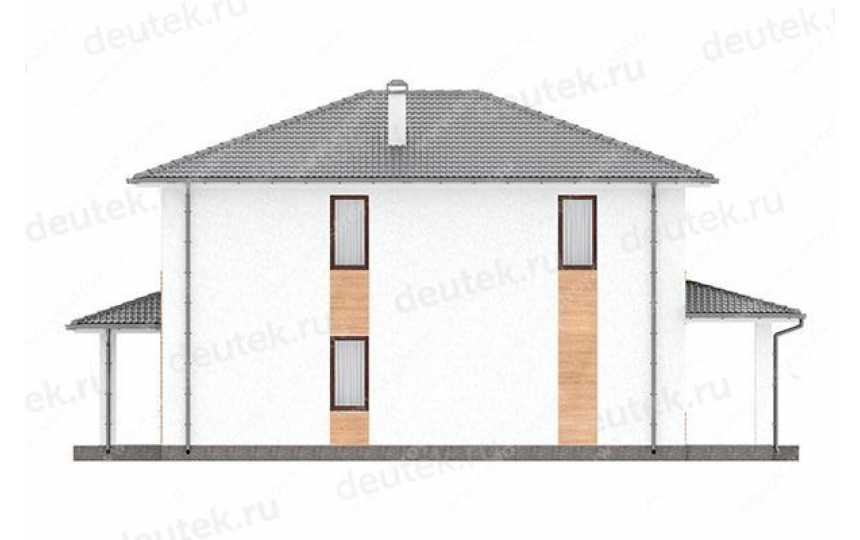 проект узкого двухэтажного дома с размерами 10 м на 16 м LK-47
