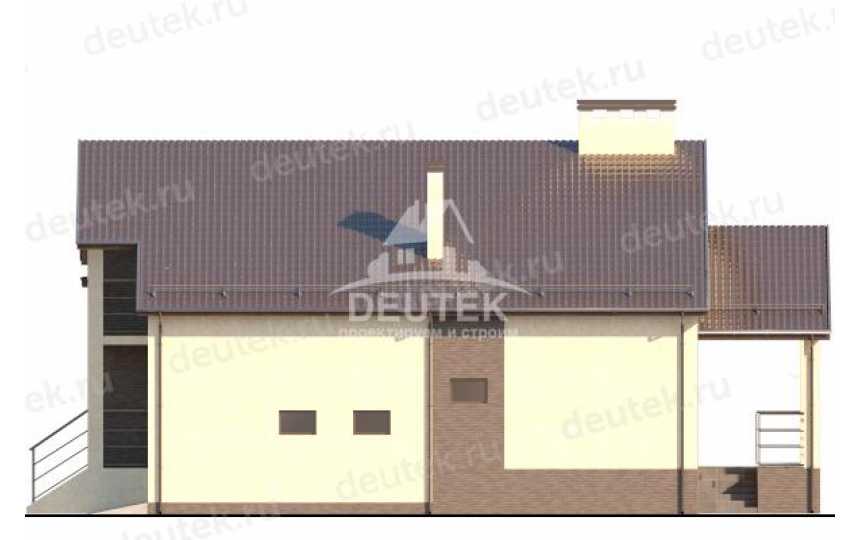 Проект узкого трехэтажного дома в европейском стиле с цокольным этажом и одноместным гаражом LK-63