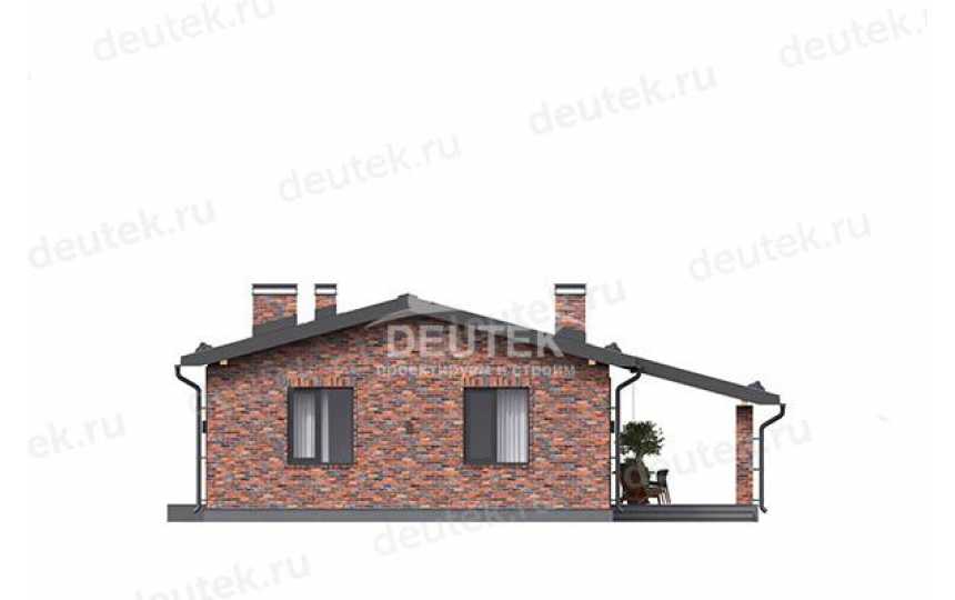 Проект жилого одноэтажного дома в европейском стиле с размерами 13 м на 15 м и площадью до 150 кв м LK-118