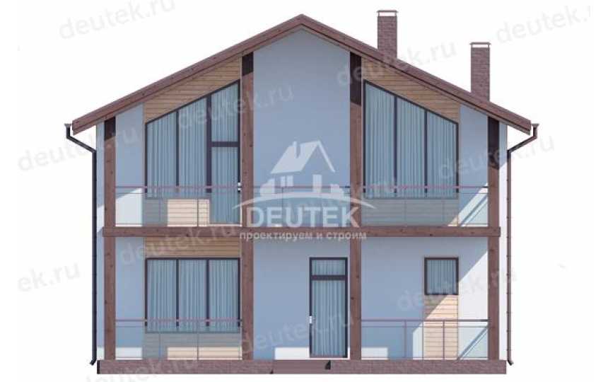 Проект двухэтажного дома с площадью до 250 кв м и кабинетом LK-131