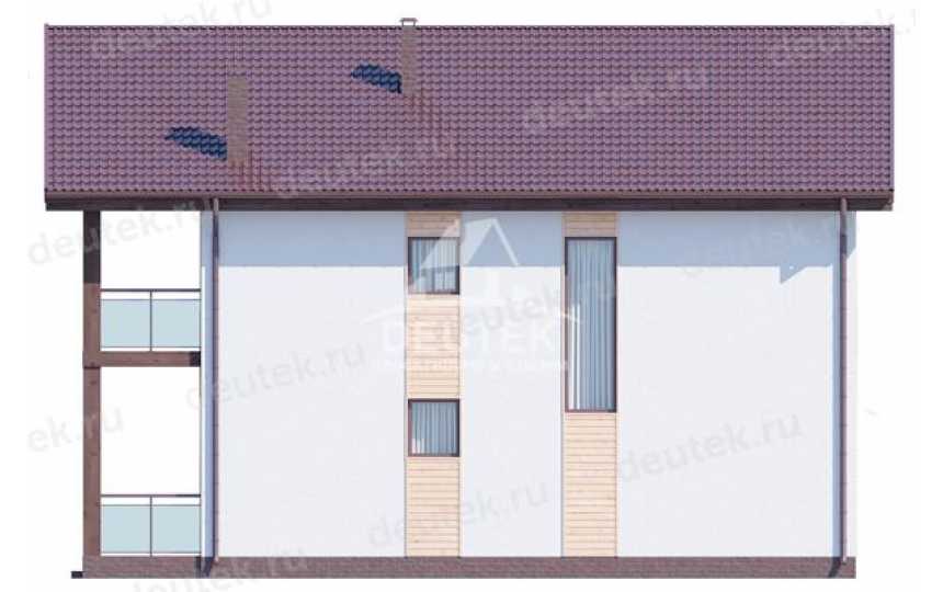 Проект двухэтажного дома с площадью до 250 кв м и кабинетом LK-131