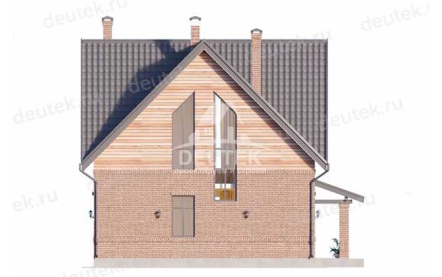 Проект двухэтажного жилого дома в европейском стиле с мансардой LK-139