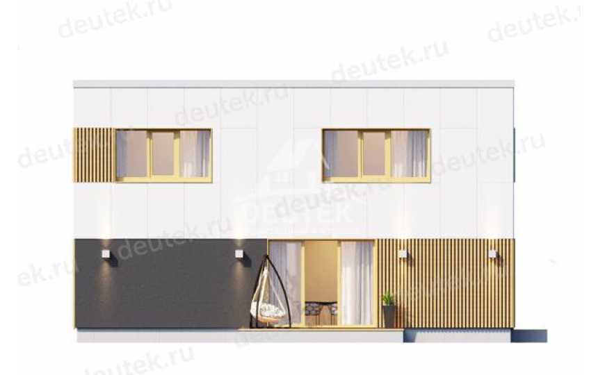 Проект двухэтажного дома с площадью до 250 кв м и одноместным гаражом LK-140
