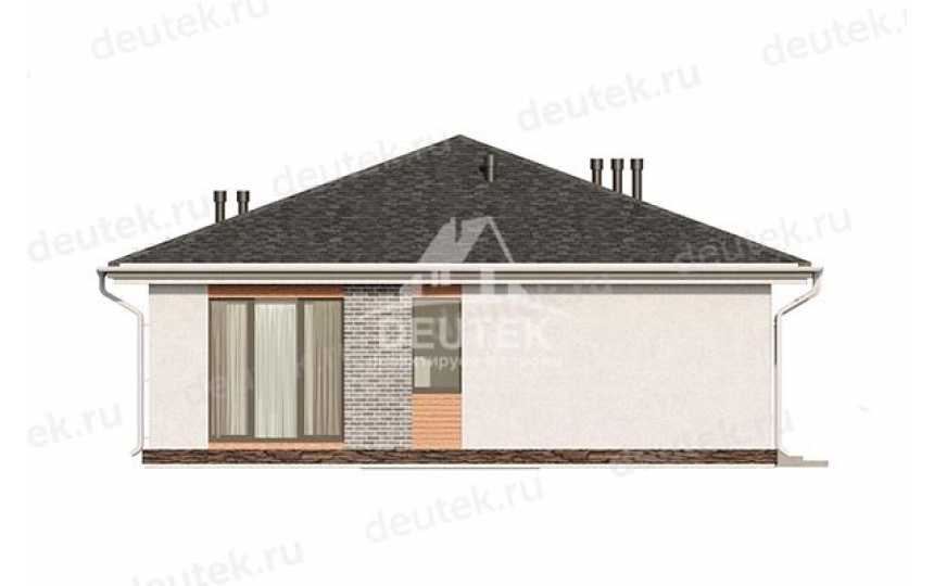 Проект узкого одноэтажного дома с площадью до 200 кв м и размерами 18 м на 11 м - LK-183