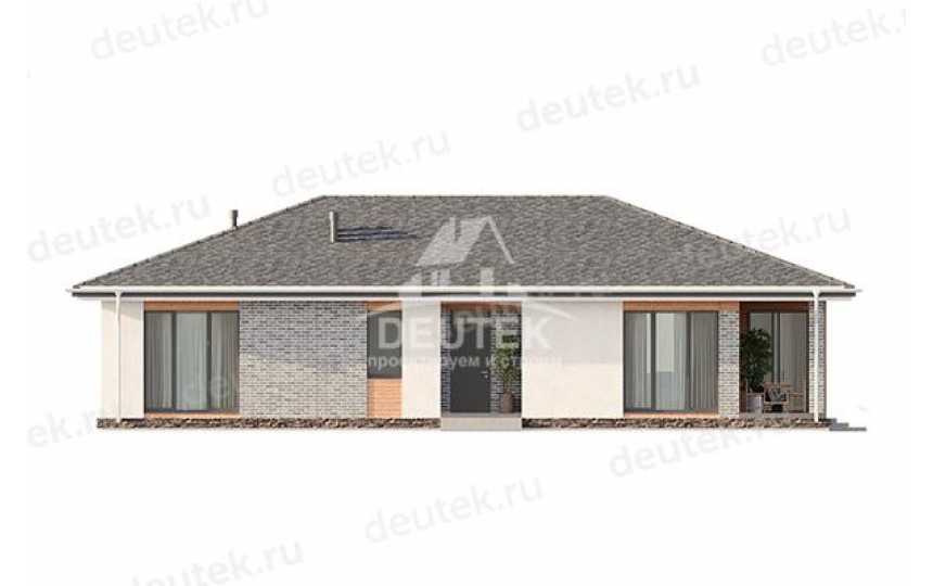 Проект узкого одноэтажного дома с площадью до 200 кв м и размерами 18 м на 11 м - LK-183