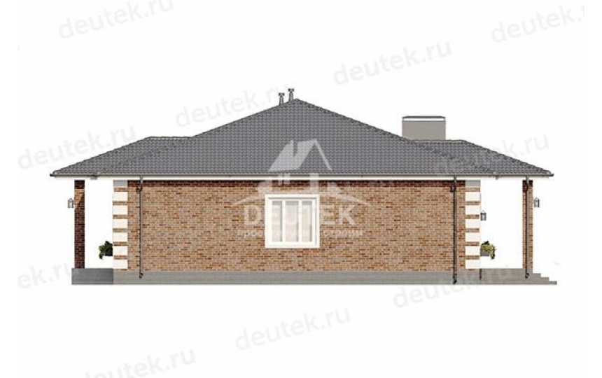 Проект одноэтажного дома в европейском стиле с размерами 15 м на 17 м - LK-193