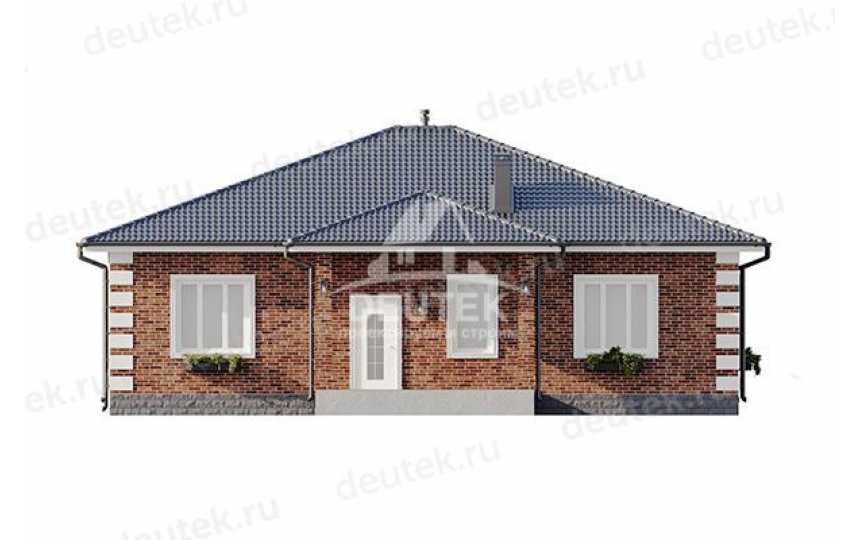 Проект одноэтажного дома в европейском стиле с размерами 15 м на 17 м - LK-193