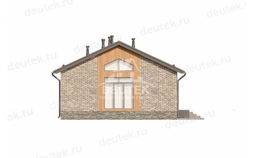Проект узкого одноэтажного дома в европейском стиле с площадью до 150 кв м - LK-194
