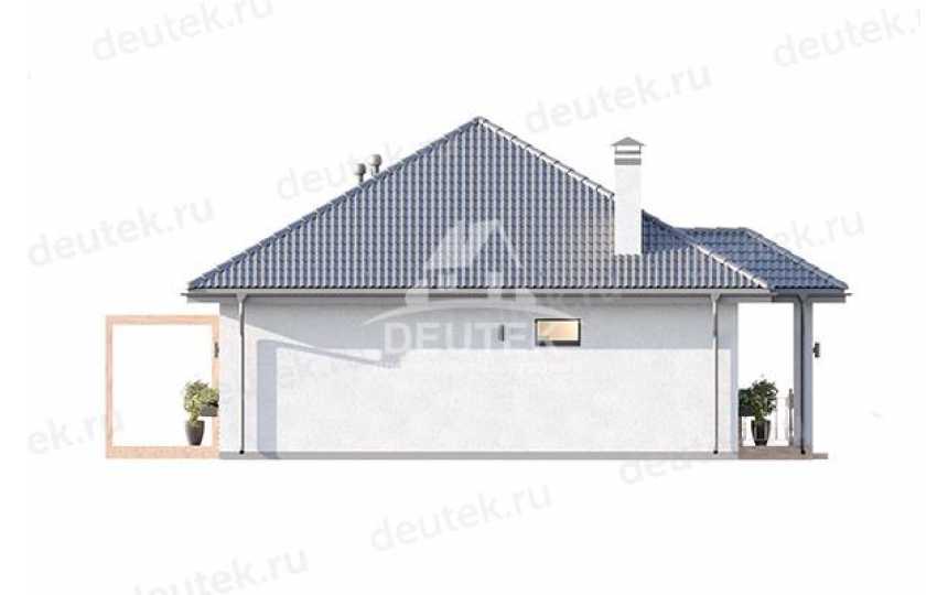 Проект жилого одноэтажного дома с размерами 9 м на 13 м - LK-247