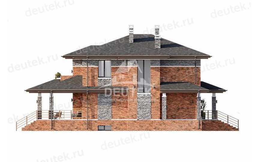 Проект узкого трёхэтажного дома с цокольным этажом - LK-248