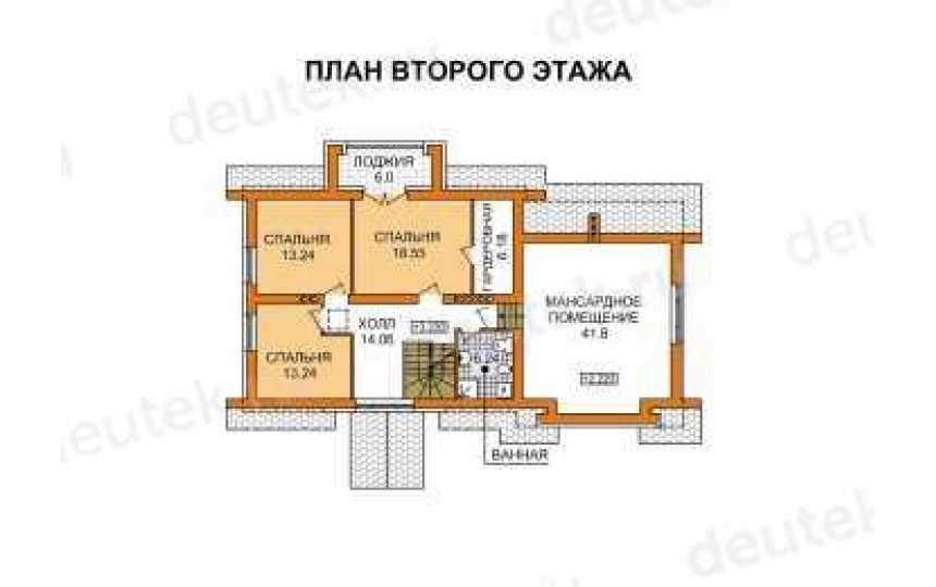 Проект трехэтажного дома из газобетона в европейском стиле с цоколем и мансардой KVR-9