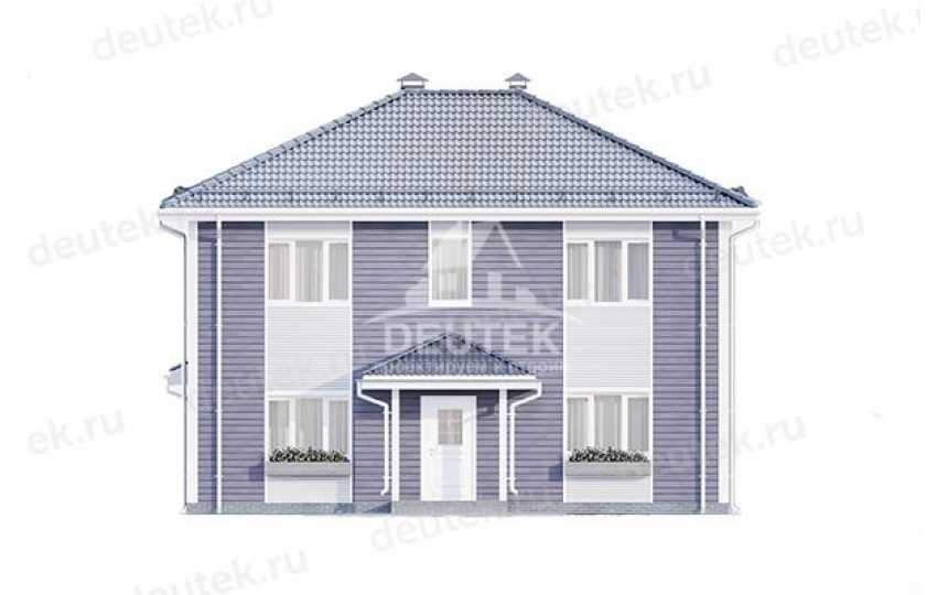 Проект жилого двухэтажного дома с размерами 10 м на 13 м - LK-260