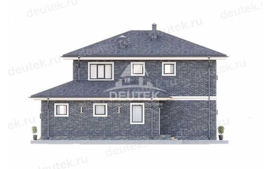 Проект жилого двухэтажного дома в европейском стиле с одноместным гаражом - LK-266