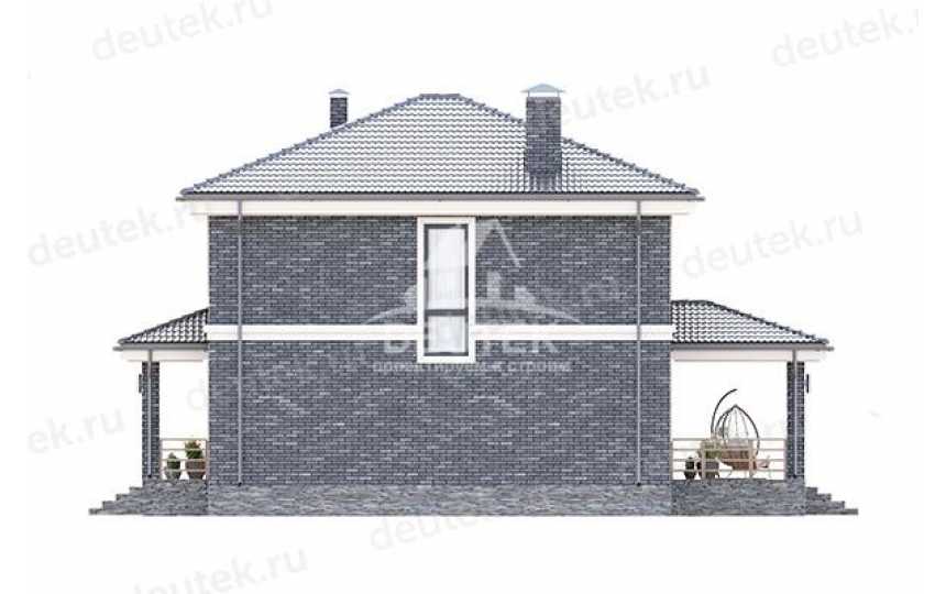 Проект узкого двухэтажного дома с размерами 10 м на 17 м - LK-272