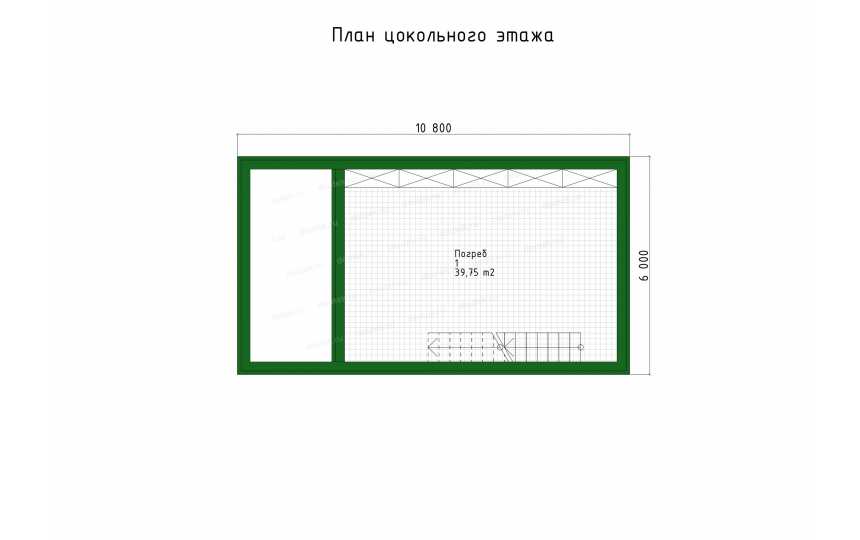 Проект одноместного гаража с подвалом - P291-2