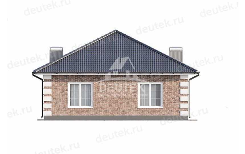 Проект жилого одноэтажного дома с размерами 9 м на 13 м и площадью до 100 кв м - LK-170