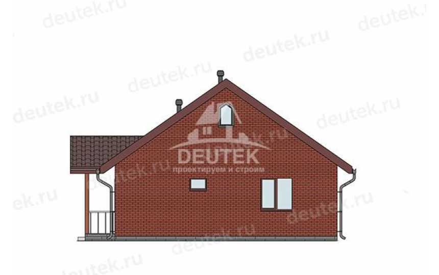 Проект жилого одноэтажного дома с двумя спальнями - LK-282