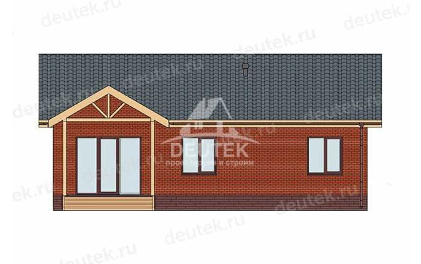 Проект квадратного одноэтажного дома с размерами 13 м на 13 м - LK-284