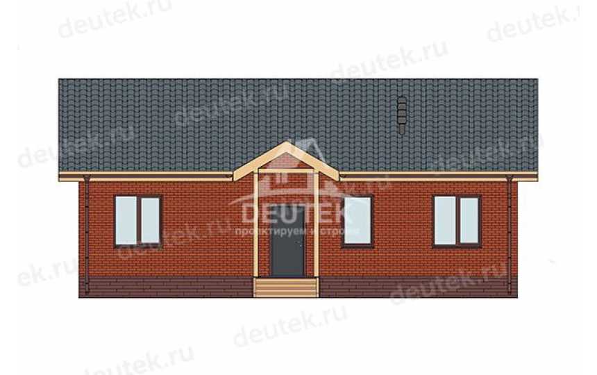 Проект квадратного одноэтажного дома с размерами 13 м на 13 м - LK-284