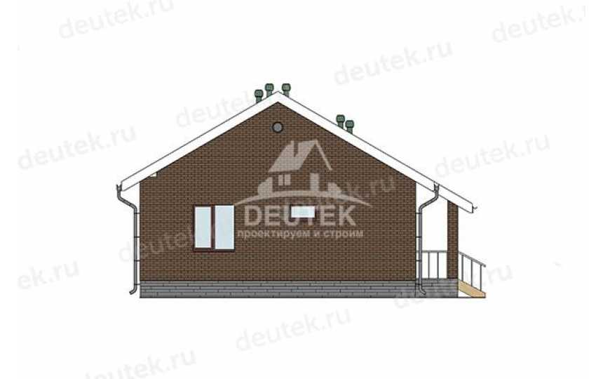 Проект узкого одноэтажного дома с тремя спальнями - LK-285