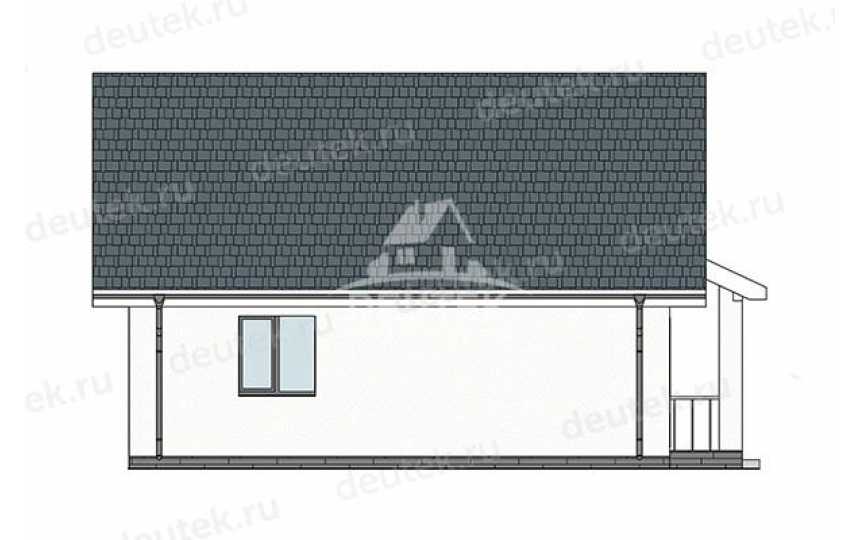 Проект загородного квадратного одноэтажного дома с одной спальней - LK-288