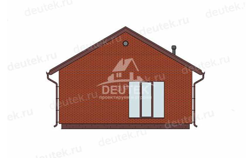 Проект жилого одноэтажного дома с двумя спальнями - LK-293