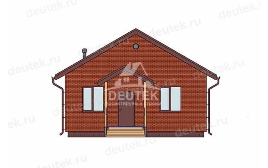 Проект жилого одноэтажного дома с двумя спальнями - LK-293