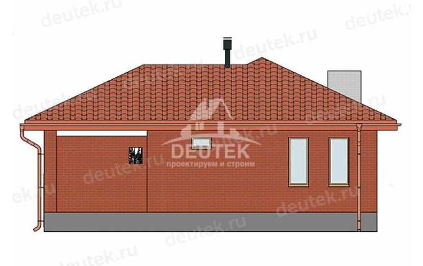 Проект одноэтажной бани с террасой - LK-297