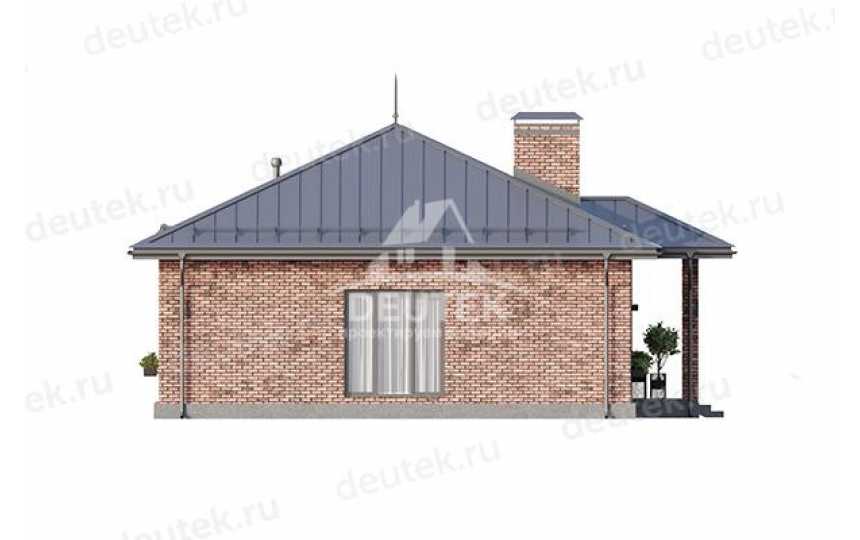 Проект жилого одноэтажного дома с кабинетом - LK-300