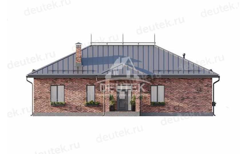 Проект жилого одноэтажного дома с кабинетом - LK-300