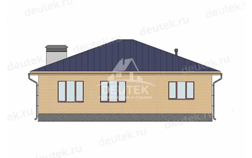 Проект дачного одноэтажного дома из керамических блоков - LK-302