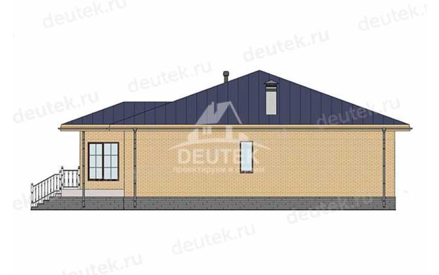 Проект дачного одноэтажного дома из керамических блоков - LK-302