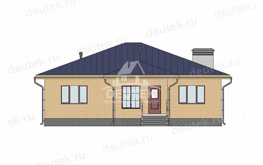 Проект дачного одноэтажного дома из керамических блоков - LK-302