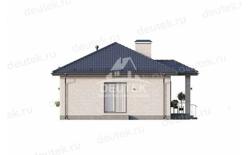 Проект узкого одноэтажного дома с размерами 10 м на 14 м - LK-305