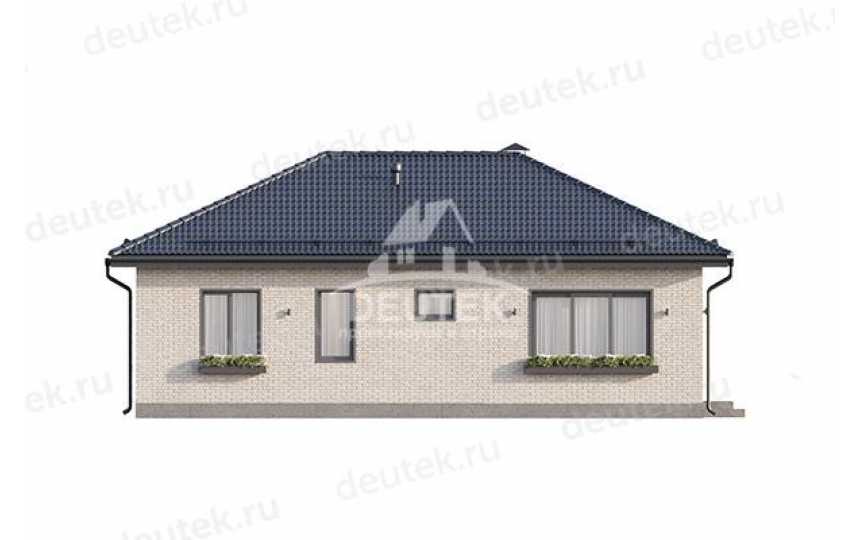 Проект узкого одноэтажного дома с размерами 10 м на 14 м - LK-305