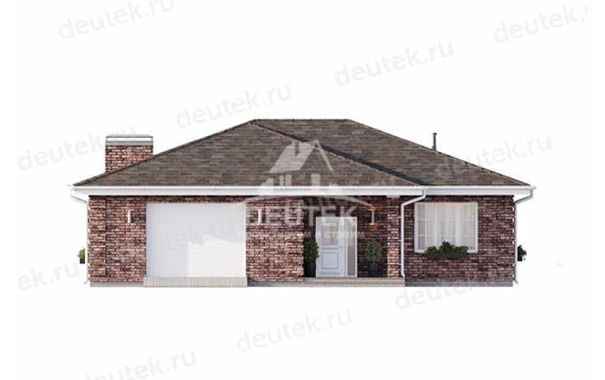 Проект загородного одноэтажного дома с двухместным гаражом - LK-306