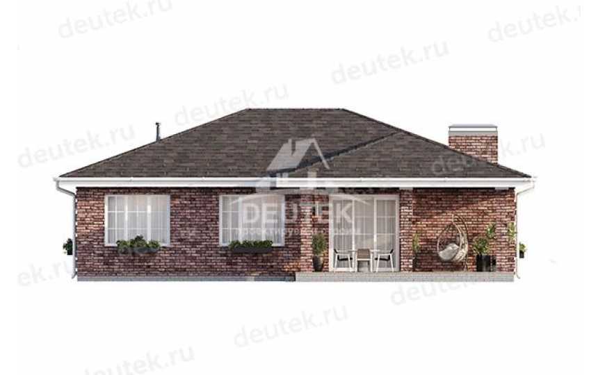 Проект загородного одноэтажного дома с двухместным гаражом - LK-306