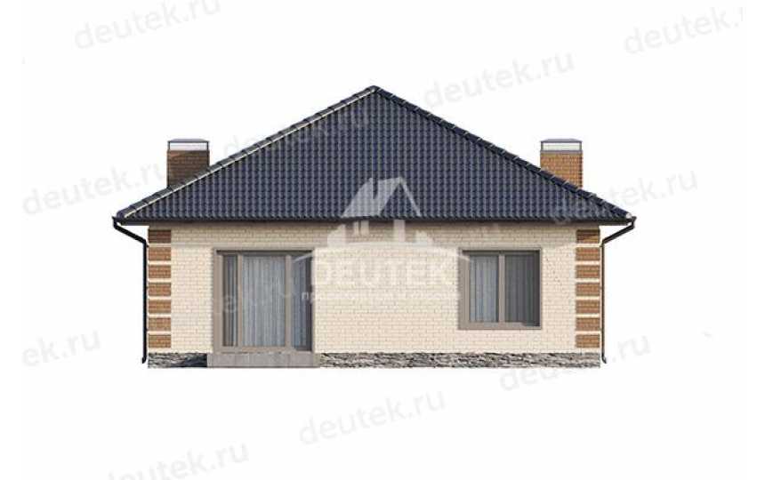 Проект узкого одноэтажного дома с площадью до 100 кв м - LK-308