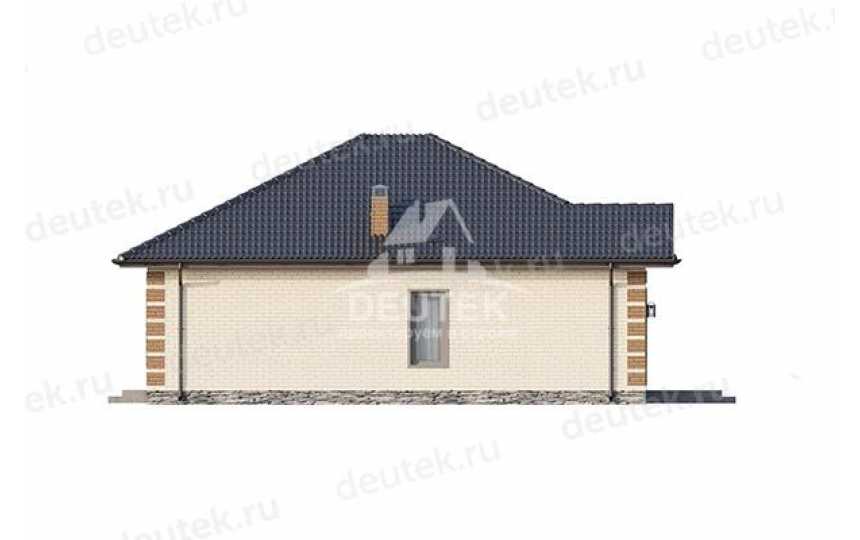 Проект узкого одноэтажного дома с площадью до 100 кв м - LK-308