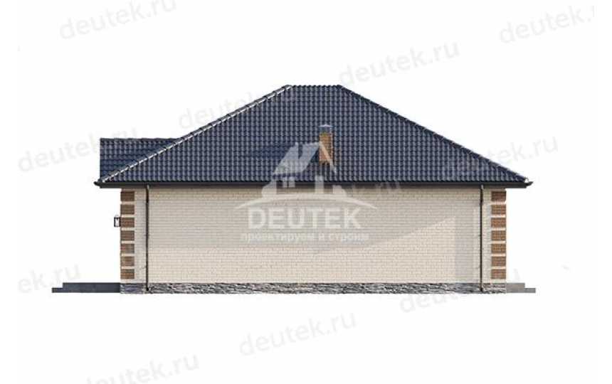 Проект узкого одноэтажного дома с площадью до 100 кв м - LK-308