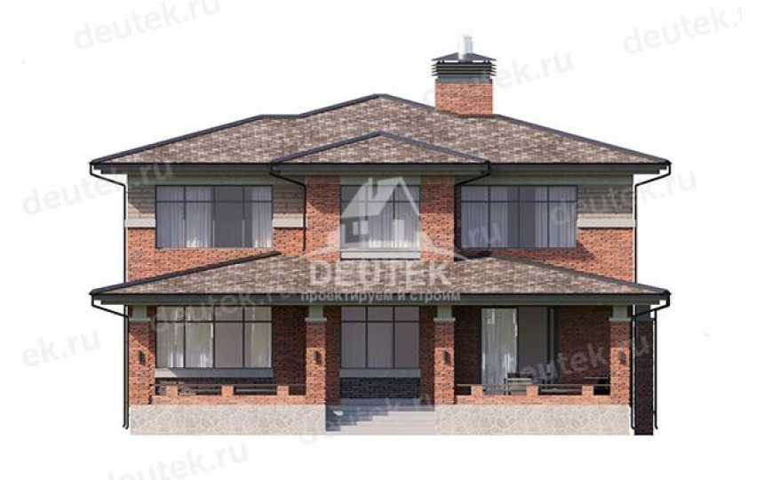 Проект узкого двухэтажного дома с подвалом - LK-309