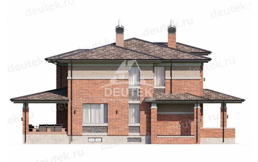 Проект узкого двухэтажного дома с подвалом - LK-309