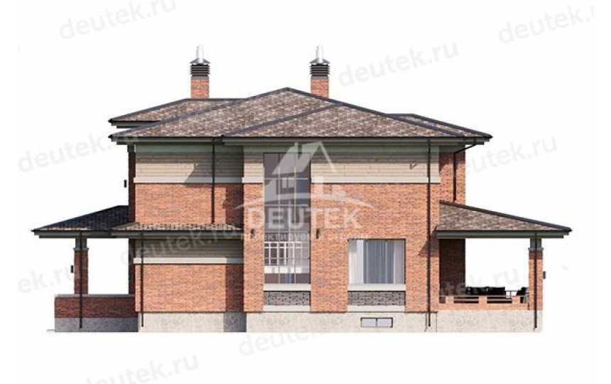 Проект узкого двухэтажного дома с подвалом - LK-309