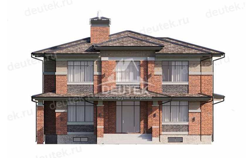 Проект узкого двухэтажного дома с подвалом - LK-309