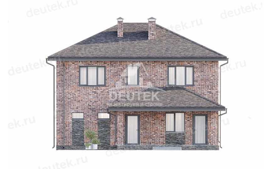 Проект жилого двухэтажного дома с пятью спальнями - LK-311