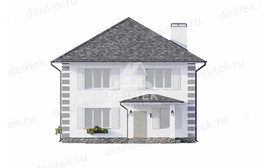 Проект узкого одноэтажного дома с площадью 150 кв м - LK-313