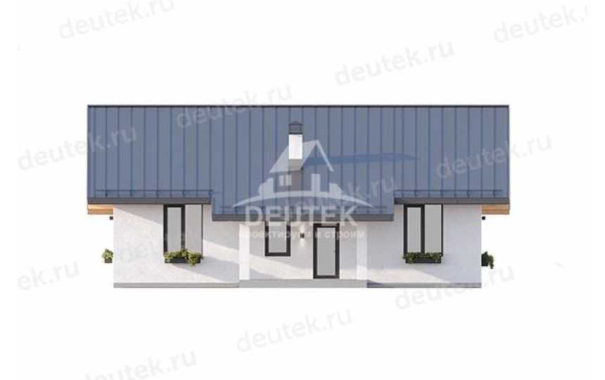 Проект загородного одноэтажного дома с большими окнами - LK-314